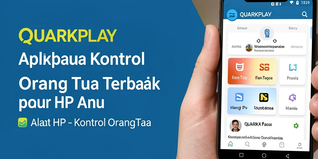 Tampilan antarmuka QUARKPLAY untuk kontrol orang tua yang intuitif dan mudah digunakan.