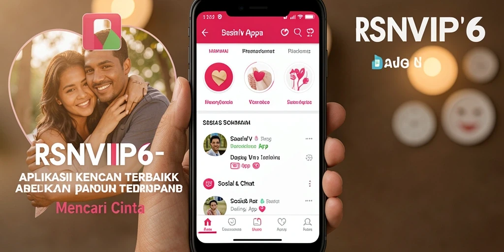 Screenshot utama RSNVIP6 menampilkan antarmuka modern dan fitur kencan yang intuitif.