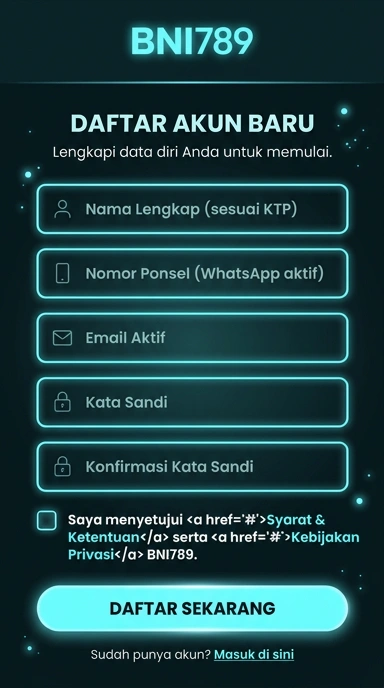 Panduan Registrasi Akun bni789 untuk Pengguna Android